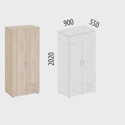 Шкаф «Альфа 64.105»